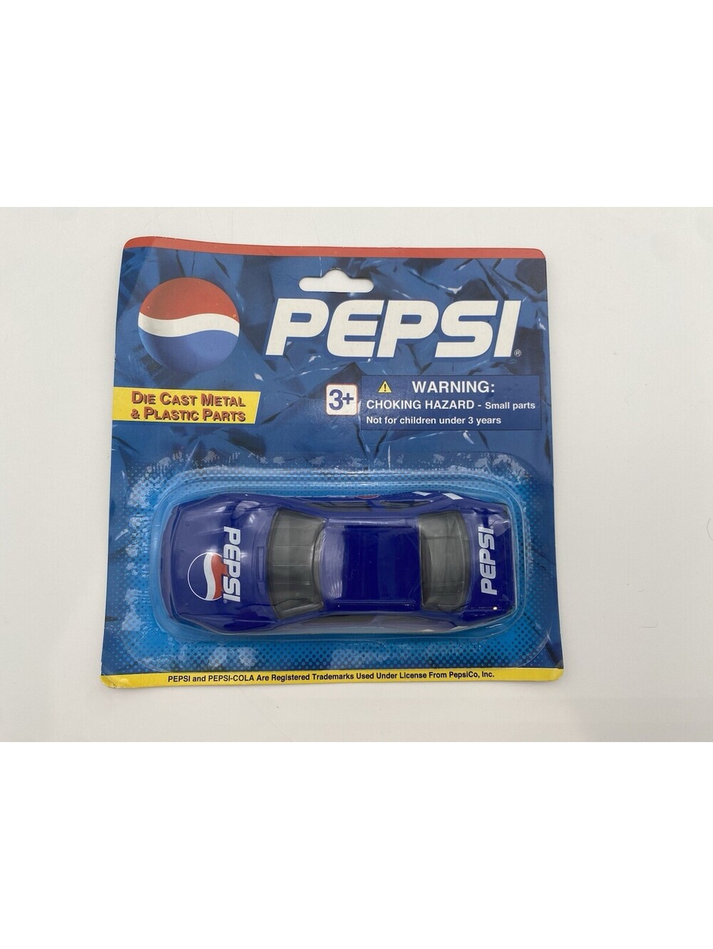 Pepsi Blue Die Cast Metal & Plastic 1:43 Scale Racecar - New Old Stock